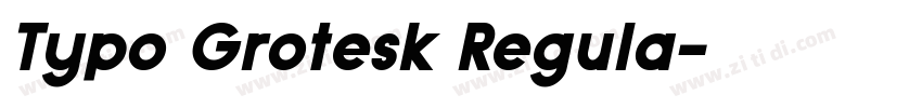 Typo Grotesk Regula字体转换